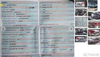 SUBARU LEGACY 2.5 AWD 2010 predám MOTOR EJ25 123kW, DVERE, P