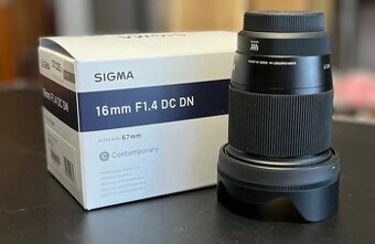 SIGMA 16mm f/1.4 DC DN (M4/3) – TOP stav / ako nový