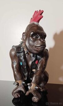 Štýlová pokladnička na peniaze Punk Monkey