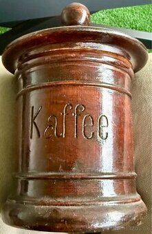 Predám starú drevenú nádobu na kávu