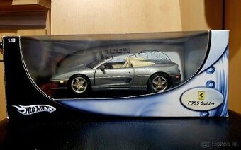 🚗 Predám 1:18 Hotwheels Ferrari F355 Spider 1995