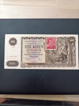 Bankovka 1000Ks 1940 kolok