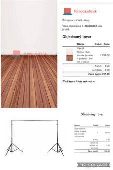 Fotopozadie s konštrukciou spolu za 160€