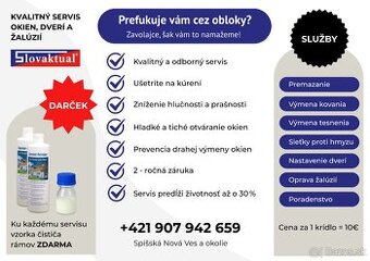 Servis okien, dverí a žalúzií