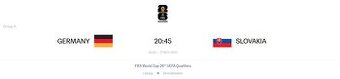 Vsupenky na zápas Nemecko - Slovensko