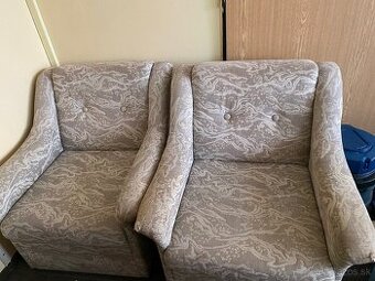 Štýlové retro kreslá – pohodlné a pevné (2 ks)