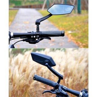 Nastaviteľné spätné zrkadlo na bicykel, kolobežku, motorku