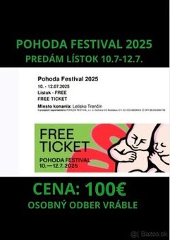 Lístok na Pohodu