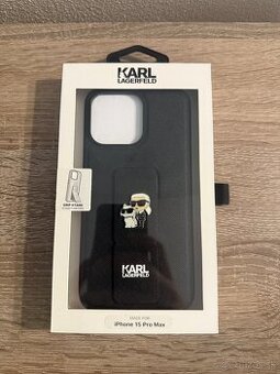 Karl Lagerfeld Saffiano Gripstand kryt na iPhone 15 Pro Max