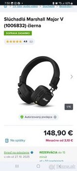 Sluchátka marshall major V. nové