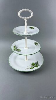 Porcelánový etažér, karlovarský porcelán