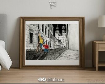 „Trnava“ - Realistická kresba