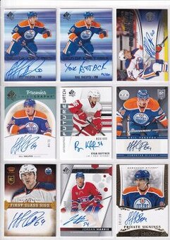 Hokejové karty - auto, memo, inzert, paralel