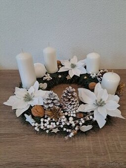 ADVENTNÝ VENČEK BIELY