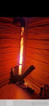 Terasový ohrievač,záhradné svetlo,rocket stove.