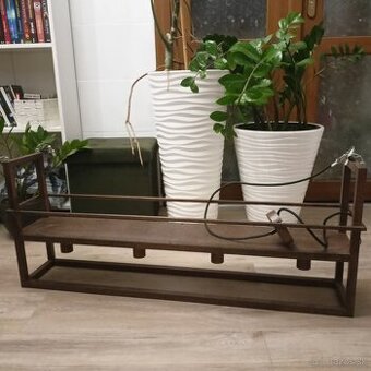 Svietidlo lampa luster medený s policou