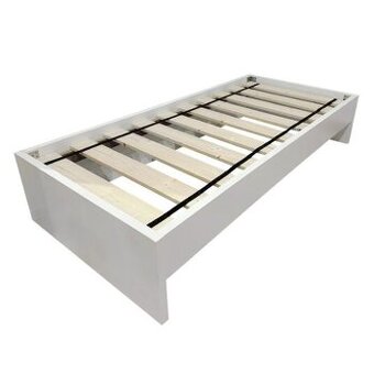 Predám PEVNA  KVALITNA POSTEL 90X200CM - biela 30ks