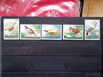 Poštové známky č.758 - San Maríno - vtáci