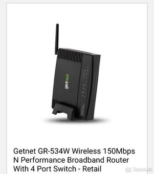 Predám wifi router getnet GR-534W