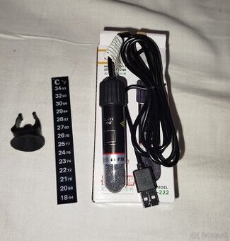 Mini ohrievač do akvária 10W + teplomer zdarma