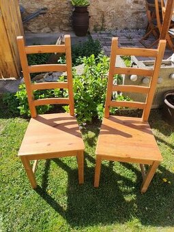Ikea drevené stoličky