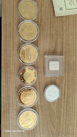 Predám pamätné mince strieborne a zlaté