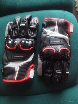 Rukavice Garibaldi CARBOTECH Black and red