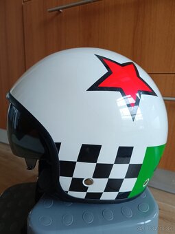 Helma so slnečnou clonou W-TEC - biela, Veľkosť XL/61 cm