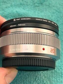 Lumix 20mm F1.7 + Filter