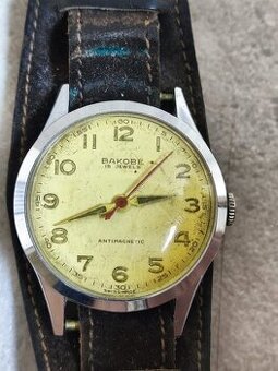 Švajčiarske vintage hodinky zn.Bakobe 15jewels Antimagnetic