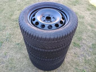 Sada kolies Škoda Octavia 3, plechové disky +pneu 205/55 R16