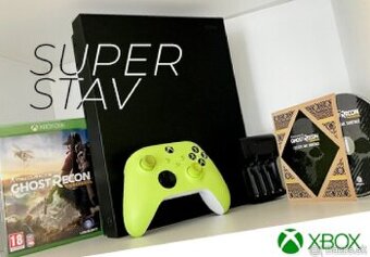 5 HIER + XBOX ONE X 4K + NOVÝ OVLÁDAČ + NABÍJAČKA NA BATERKY