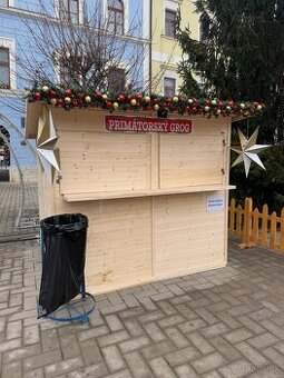 Prenájom drevených stánkov na vianočné trhy a podujatia