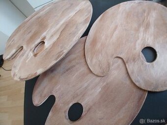 Vintage drevene podlozky/tacky