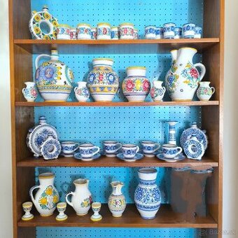 Predám zbierku modranskej keramiky 45+ ks, 60.-80. roky