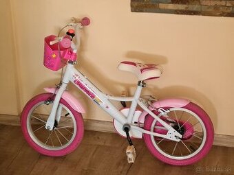 Detsky dievčenský bicykel