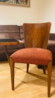 Originální 1950s Halabala H-214 – Sada 4 ořechových židlí