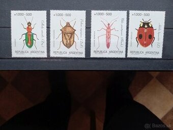 Poštové známky č.840 - Argentína - hmyz komplet