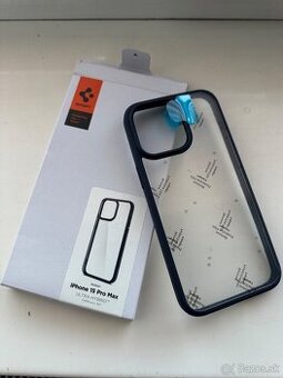 iPhone 15 pro max - kryt Spigen Ultra Hybrid Navy Blue