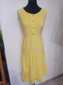 žlté šaty UNI - 1