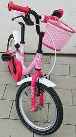 Štýlový ružový detský bicykel Kellys Emma 16
