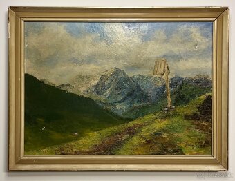 Alpský motív, autor: G. Körhen (1962)