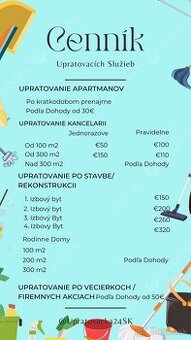 Upratovanie apartmánov – krátkodobé prenájmy od 30 €