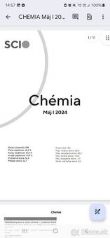 Scio testy chémia