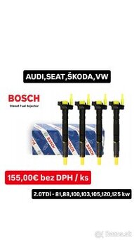 Repasované vstrekovače BOSCH 2.0 TDi - BKP,BMN,CBBB,CFFA