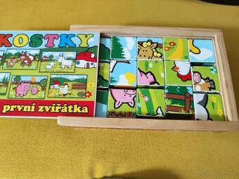 Drevené kocky s obrázkami