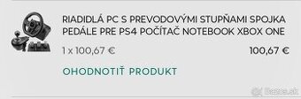 Riadidlá PC s prevodovými stupňami, spojka, pedále pre PS4..