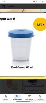 Tupperware drobčence 60 ml., nové