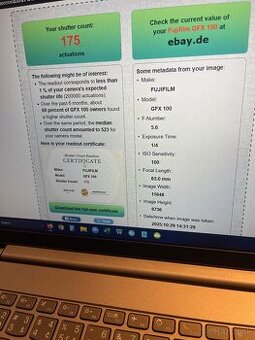 Fujifilm GFX 100+ objektív 63mm 2.8
