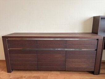 Manželska posteľ a komoda - masív nabytok Javorina